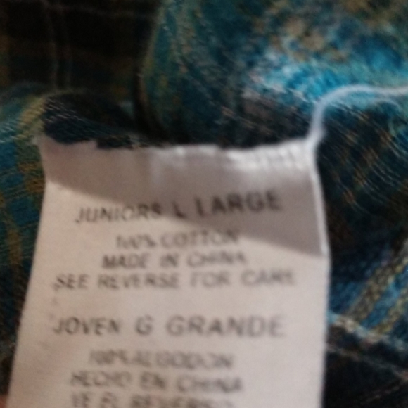 VINTAGE REVERSIBLE Plaid / Buffalo Check Cotton Shirt - Picture 5 of 5